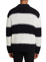 Striped Wool-Blend Sweater