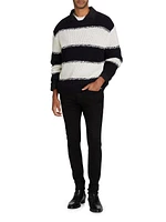 Striped Wool-Blend Sweater