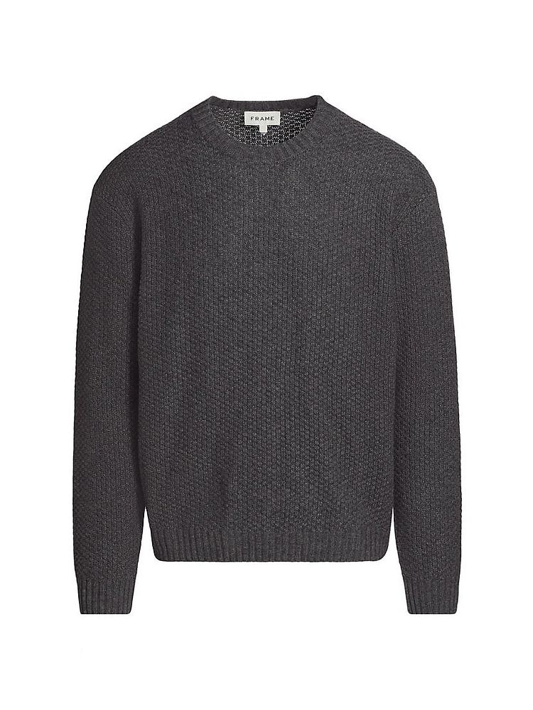 Wool-Cashmere Textured Sweater