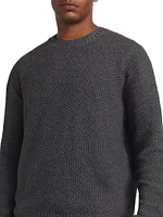 Wool-Cashmere Textured Sweater