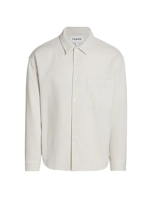 Waffle Textured Overshirt