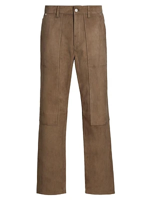 Suede Workwear Pants