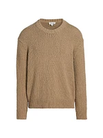 Rib-Knit Crewneck Sweater