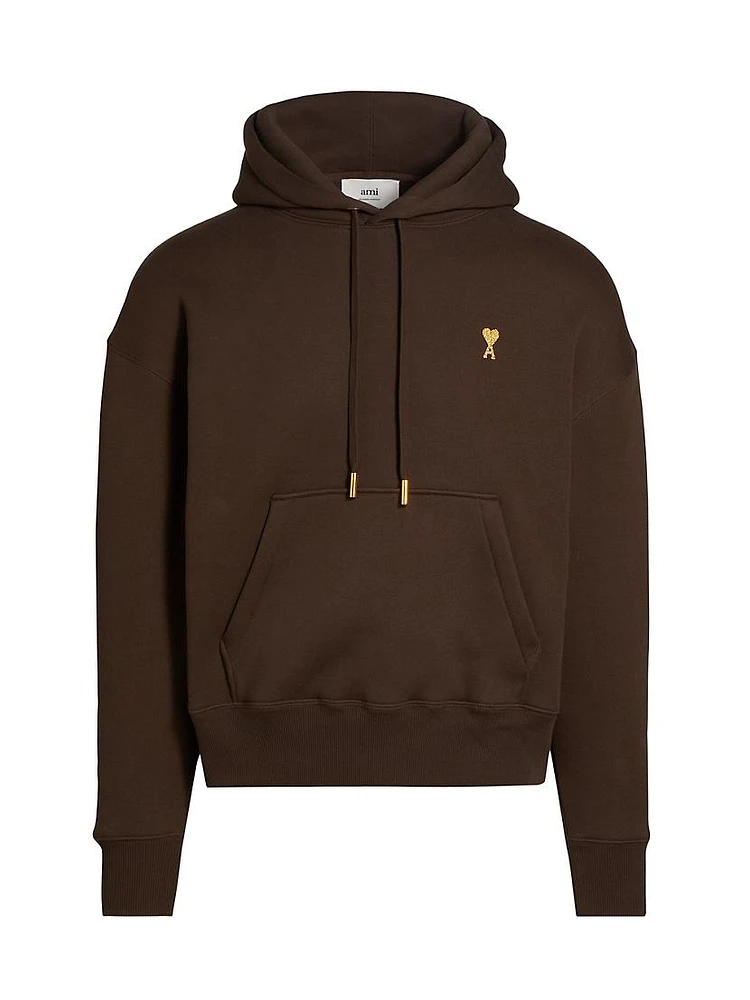 Logo-Embroidered Stretch-Cotton Hoodie