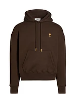 Logo-Embroidered Stretch-Cotton Hoodie