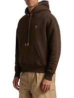 Logo-Embroidered Stretch-Cotton Hoodie