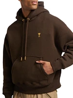 Logo-Embroidered Stretch-Cotton Hoodie
