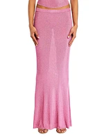 Harmony Metallic Knit Maxi Skirt