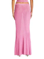 Harmony Metallic Knit Maxi Skirt