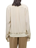 Silk Bomber-Style Shirt