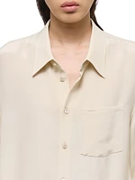 Silk Bomber-Style Shirt