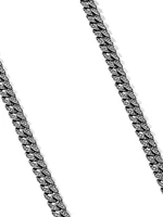 Curb Chain Necklace Sterling Silver