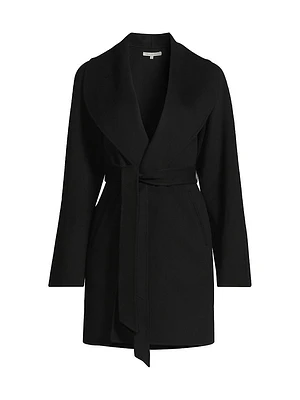 Wool-Cashmere Shawl-Collar Coat