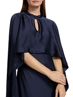 Amory Cape Cocktail Dress