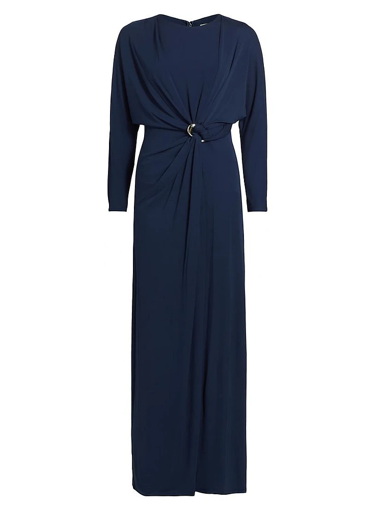 Maisie Jersey Twist Maxi Dress