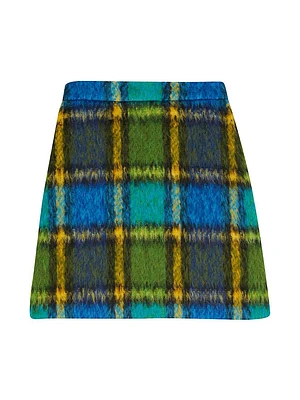 Mainline Grand Plaid A-Line Miniskirt