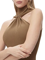 Angelica Mock Turtleneck Gown