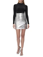 Clara Metallic Bandage Skirt