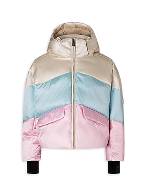 Little Girl's & Linda Satin Coat