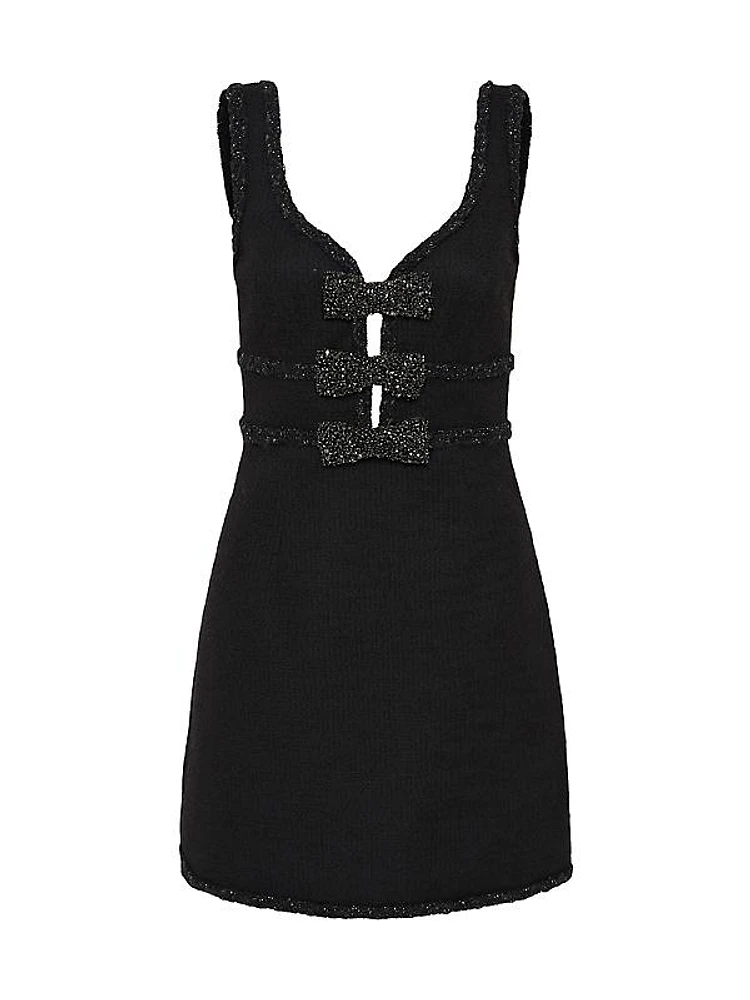 Margo Embellished Bow Minidress