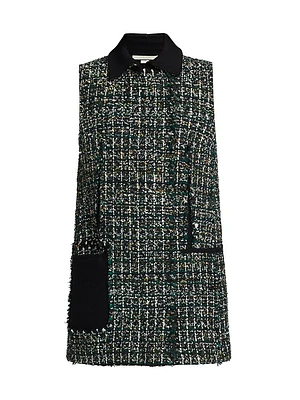 Collared Tweed Minidress