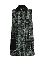 Collared Tweed Minidress