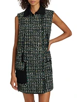 Collared Tweed Minidress