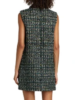 Collared Tweed Minidress