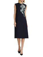 Floral Embellished Shift Dress