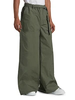 Wide-Leg Rip-Stop Pants