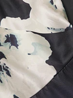 Floral Asymmetric Slip Midi-Dress
