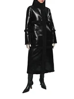 Tilly Faux Leather Reversible Coat