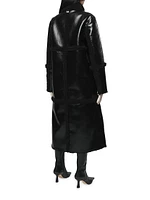 Tilly Faux Leather Reversible Coat
