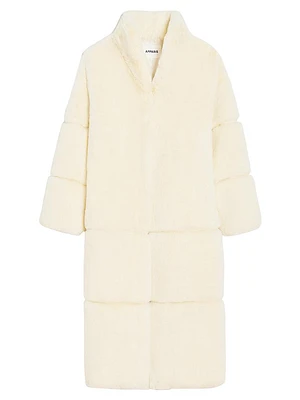 Sylke Paneled Faux Fur Long Coat