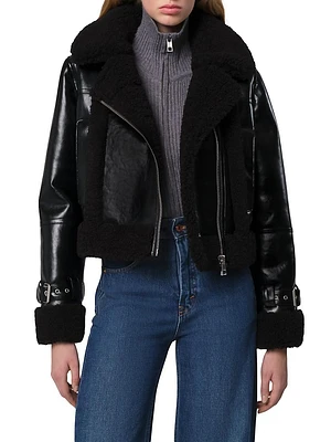 Jay Shiny Faux-Leather Jacket
