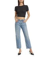 Valen Denim Straight-Leg Jeans