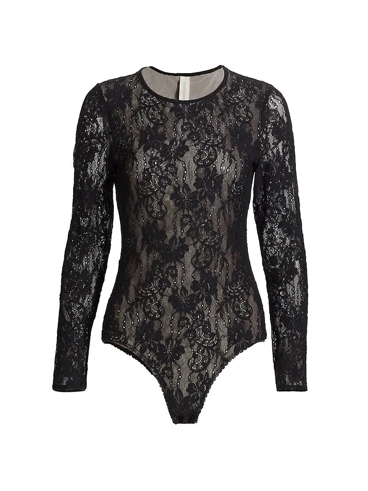 Lace Long-Sleeve Bodysuit