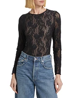 Lace Long-Sleeve Bodysuit