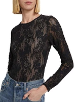 Lace Long-Sleeve Bodysuit