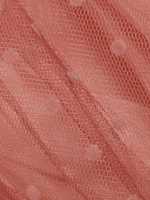 Ruched Tulle Minidress