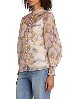 Illustration Buttoned Blouse