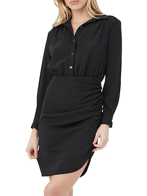 Kamari Georgette Ruched Minidress