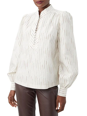 Sisi Striped Cotton Blouse