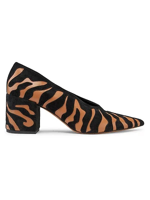Polline 70MM Leather Overlay Pumps