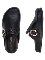 Easton Leather Footbed Clogs