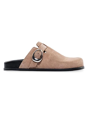 Easton Suede Footbed Clogs