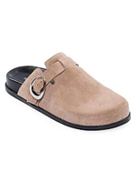 Easton Suede Footbed Clogs