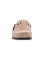 Easton Suede Footbed Clogs