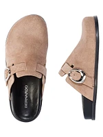 Easton Suede Footbed Clogs