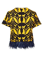 La Scala Tee with Feathers